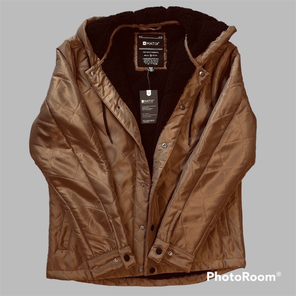 NWT Matix Men’s Denim Fully Lined Winter Jacket ~ Size M